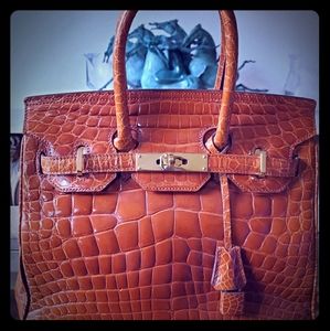 Genuine Louisiana Alligator Hermès style Birkin Ba